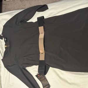 BEBE Black Dress with Belt (Medium)